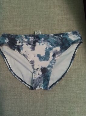 Blue Tie-Dye Bikini Bottoms